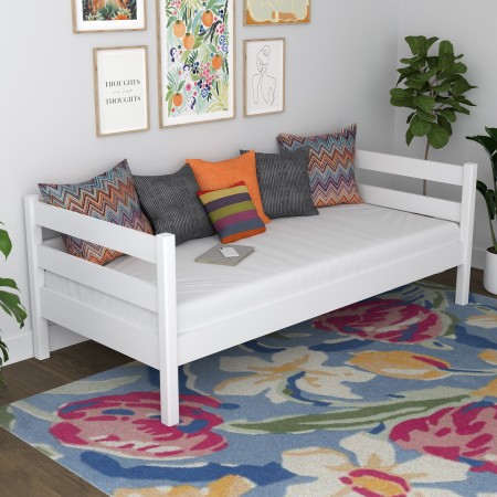 Drewniane łóżko sofa N01